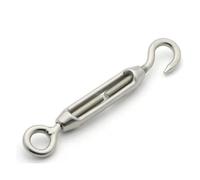 Tendifilo tendifilo per corde, 1 pz M4-M10 304 acciaio inossidabile gancio e occhiello tenditore dispositivo di tensione del cavo metallico tipo OC tenditore a occhiello accessori hardware(M8)