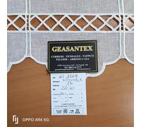 TENDINA A VETRO MODERNA CON ASOLE TIROLESE ALTEZZA 60 CM O 17 CM O 150 CM TENDA