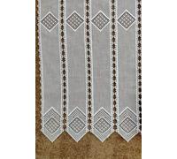 TENDINA MACRAME' A VETRO TIROLESE DISEGNO ROMBI ALT 45,60, 90, 120,150,180, 210