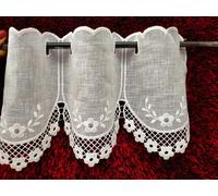 TENDINA MACRAME' TIROLESE TESSUTO CON ASOLE GIA' PRONTE VENDIBILE A METRAGGIO
