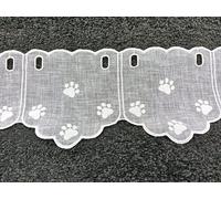 TENDINA ORME DI CANE ALTA 17 CM ORME MANTOVANA GIA' PRONTA IN TESSUTO