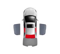 Tendina Parasole Auto Per Per Tiguan 5N 2007-2016 Magnetico Auto Parasole Visiera Parabrezza Anteriore Tenda Posteriore Finestrini Laterali Da Sole Scudo(3PCS)