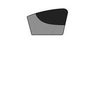 Tendina parasole magnetica for auto, a doppio strato, in rete, for finestrini laterali, protezione solare e termica.(Only 1 right)