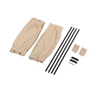 Tendina Parasole Universale Per Auto 2 Pezzi In Tessuto Nero Per Finestrini Laterali Pieghevole Protezione UV Tendina Parasole Auto Contra(Beige 50x39cm)