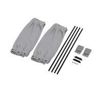 Tendina Parasole Universale Per Auto 2 Pezzi In Tessuto Nero Per Finestrini Laterali Pieghevole Protezione UV Tendina Parasole Auto Contra(Gray 50x39cm)