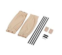 Tendina Parasole Universale Per Auto 2 Pezzi In Tessuto Nero Per Finestrini Laterali Pieghevole Protezione UV Tendina Parasole Auto Contra(Beige 50x47cm)