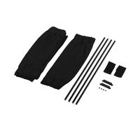 Tendina Parasole Universale Per Auto 2 Pezzi In Tessuto Nero Per Finestrini Laterali Pieghevole Protezione UV Tendina Parasole Auto Contra(Black 50x47cm)