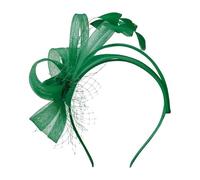 Tendina per saldatura, per la strada per il lavoro, versatile accessorio per capelli da sposa e piuma, in spugna, colore verde, taglia unica