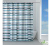 TENDINA TENDA DOCCIA GEDY POLIESTERE TESSUTO RIGHE BLU IMPERMEABILE 240X200 CM
