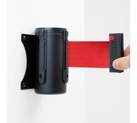 Tendinastro da Parete 3 m con Clip di Chiusura Nastro Rosso