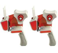 Tendinastro - Distributore Manuale Nastro Adesivo da Imballaggio con Frizione Regolabile (Confezione da 2)