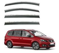 Tendine parasole 4 deflettori antivento per auto per Seat Alhambra MK2/7N 2010-2020, visiere antipioggia e antifumo per finestrini laterali anteriori e posteriori Posteriore