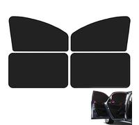 Tendine Parasole Auto Bambini, 4 Pezzi Parasole de Auto Magnetiche per Bebè/Animali Domestici con Protezione dai Raggi UV e per Privacy, Bianco Argenteo