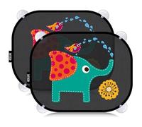 Tendine Parasole Auto Bambini 45x35,5cm Parasole Auto Bambini con Protezione UV, Parabrezza Finestrino Laterale con 8 Ventose, Tendina Parasole Auto Protezione Solare Raggi UV -2 pz