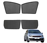 Tendine Parasole Auto Bambini Parasole per Finestrini Laterali per Golf 6 Mk6 2008-2013 Tendine Parasole Protezione UV Tende Magnetiche Nero,Front-Window+Rear-window-4PCS