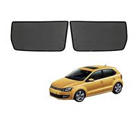 Tendine Parasole Auto Bambini Parasole Per Finestrini Laterali Per Polo 6R MK5 Hatchback 2009-2017 Tendine Parasole Protezione UV Tende Magnetiche Nero,Rear-window-2PCS