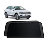 GCcv Tendine Parasole Auto Bambini Parasole per Finestrini Laterali per Tiguan AD 5Seat 2016-2023 Tendine Parasole Protezione UV Tende Magnetiche Nero,Rear-window-2PCS