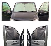 Tendine Parasole Auto Compatibile con VW T7 Transporter (2023- Date)(Set Completo Swb + Portellone Posteriore) Dorso Arancione Fluorescente,Reversibile e Termico