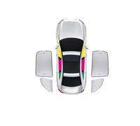Tendine Parasole Auto Per BYD Per Song Per Plus Per Seal U Per Sealion 6 2024 2023 2025 Parabrezza Auto Parasole Isolamento Termico Protezione Anti-UV Accessori(Rear Windows 4pcs)