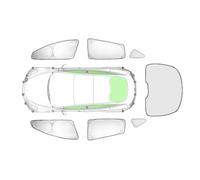 Tendine Parasole Auto Per Tesla Per Model Y 2020-2025 Tendina Parasole Per Finestrini Laterali Argentata Accessori Per La Protezione Della Privacy(7PCS B)