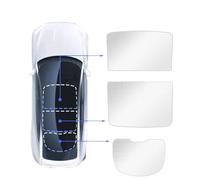 Tendine Parasole Auto Per Tesla Per Model Y Tendina Parasole Per Finestrini Laterali Auto Su Misura Accessori Per La Privacy Tendina Parasole(White Ice 3PCS)