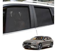 Tendine Parasole Auto, per Volvo V60 2ND 2018-2023 Magnetica Finestrini Laterali Posteriore Tende Oscuranti, Protezione UV Zanzara, Nero,Complete Set-7 Pieces
