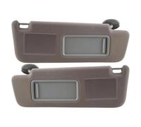 Tendine Parasole Auto Visiera parasole specchio per trucco per Toyota per Prado 2002-2009 Beige grigio - Set sinistro destro completo 74320-60850-B1(Beige 1 Pair)