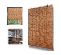 Tendine parasole in bambù per esterni, in canna naturale, per la privacy, per giardino, balcone e portico, parasole verticale (110 x 300 cm), protezione UV e design elegante