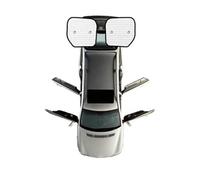 Tendine parasole laterali Per Transit Custom L2H2 L1H1 2012-2021, copertura completa Parasole per finestrini auto(Rear Windshield)