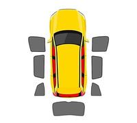 Tendine parasole per finestrini auto Tendina parasole per finestrino laterale auto Per Vw Per T-CROSS 2019+, protezione magnetica UV per la privacy, per il lunotto posteriore( 7pcs-wholecar)
