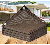 Tendine parasole per pergole, protezione UV, rete ombreggiante in rete traspirante, rete per la privacy, rete ombreggiante per esterni, per serre, pergolati, giardini, marrone, 5 x 8 m