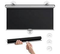 Tendine Parasole Temporanee, Tende A Rullo per Interni Oscuranti Con Ventose, Persiane Privacy per Finestre Senza Foratura, Protezione Termica UV, Per Auto Viaggio Camper E Vetri(45W x 80H cm)