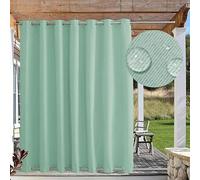 Tendine per esterni impermeabili e antivento, per gazebo Paio e PorchBlackou Gromme Curains Cusom, 1 pannello 52 x 96 cm (larghezza x altezza), colore: verde
