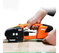 Tendireggia Manuale,Saldatrice A Nastro A Batteria JDC13/16 Reggiatrice Portatile,Portatile Reggiatrice Imballaggio,per 13-16Mm PP/Pet Reggiatura Macchina,Orange