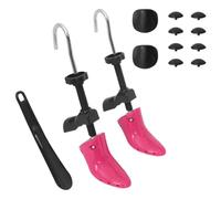 Tendiscarpe con calzascarpe rosa, in plastica, EU 34-40, per la cura delle scarpe e supporto per la forma delle scarpe contro pieghe e deformazioni nella scarpiera, corridoio, viaggio
