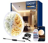 TENDIST 10M Striscia Led Bianca Dimmerabile 3000K 6500K Da Bianco Caldo a Bianco