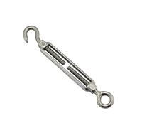 Tenditore 2PCS M4 M5 M6 M8 M10 In Acciaio Inox 304 Gancio E Occhiello Tenditore for Vela Ombra Rigging Hardware Kit(M8)
