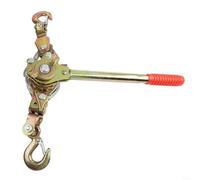 Tenditore a cricchetto per funi metalliche, estrattore manuale per cavi con doppi ganci per la costruzione di linee elettriche, in acciaio al carbonio, strumento per stringere cavi e catene in acciaio
