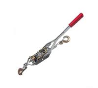 Tenditore a cricchetto per funi metalliche, estrattore manuale per cavi con doppi ganci per la costruzione di linee elettriche, in acciaio al carbonio, strumento per stringere catene