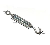 Tenditore A Vite Con Gancio - Occhio ZP 10Mm Confezione Da 3