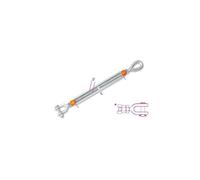 TENDITORE AD OCCHIO E FORCELLA AD ALTA RESISTENZA ZINCATI A CALDO 8110 3/4X9 M20