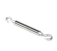 tenditore del filo del tenditore, 5 pezzi tenditore in acciaio inossidabile regolazione gancio anello vite fune cavo di serraggio connettore a molla in metallo(Cc Type,M6)