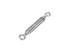 tenditore del filo del tenditore, 5 pezzi tenditore in acciaio inossidabile regolazione gancio anello vite fune cavo di serraggio connettore a molla in metallo(Oo Type,M5)