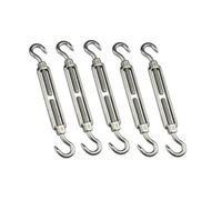 tenditore del filo del tenditore, 5 PZ M4 M5 M6 M8 Gancio e Gancio/C A C In Acciaio Inox 304 Tenditore E di Tensione Della Fune resistente(M4)