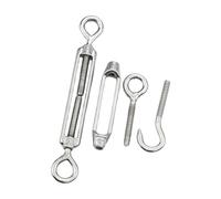 Tenditore for tenditori, funi metalliche for tenditori con occhio e occhiello in acciaio inossidabile 304, forte tensione, utilizzati for parasole, installazione di tende(M10)