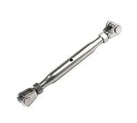 Tenditore in acciaio inossidabile, BE-TOOL M12 tenditore a forcella con corpo chiuso in acciaio inossidabile per la regolazione della tensione su funi, cavi e linee