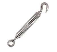 Tenditore Occhiolo E Gancio In Acciaio Inox 8x120mm Tendicavo Occhiello Ganci