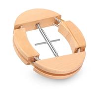 Tenditore per cappelli a vie, in legno naturale, estensore per cappelli Fedora, cappello da cowboy da uomo, cappello da baseball, cowboy, la vite con il manico è facile da allungare