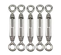 Tenditore per cavi 5 pz M4 In Acciaio Inox 304 Ganci e Tenditore Occhio Tensione Della Fune Metallica stringere la corda tesa Dispositivo Connettore di Linea ganci