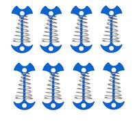 Tenditore per corda per tenda a molla in alluminio Regolatore per tenditore per corda per polpo Gancio per corda per polpo a prova Picchetto per ponte per polpo Picchetto per tenda da per per